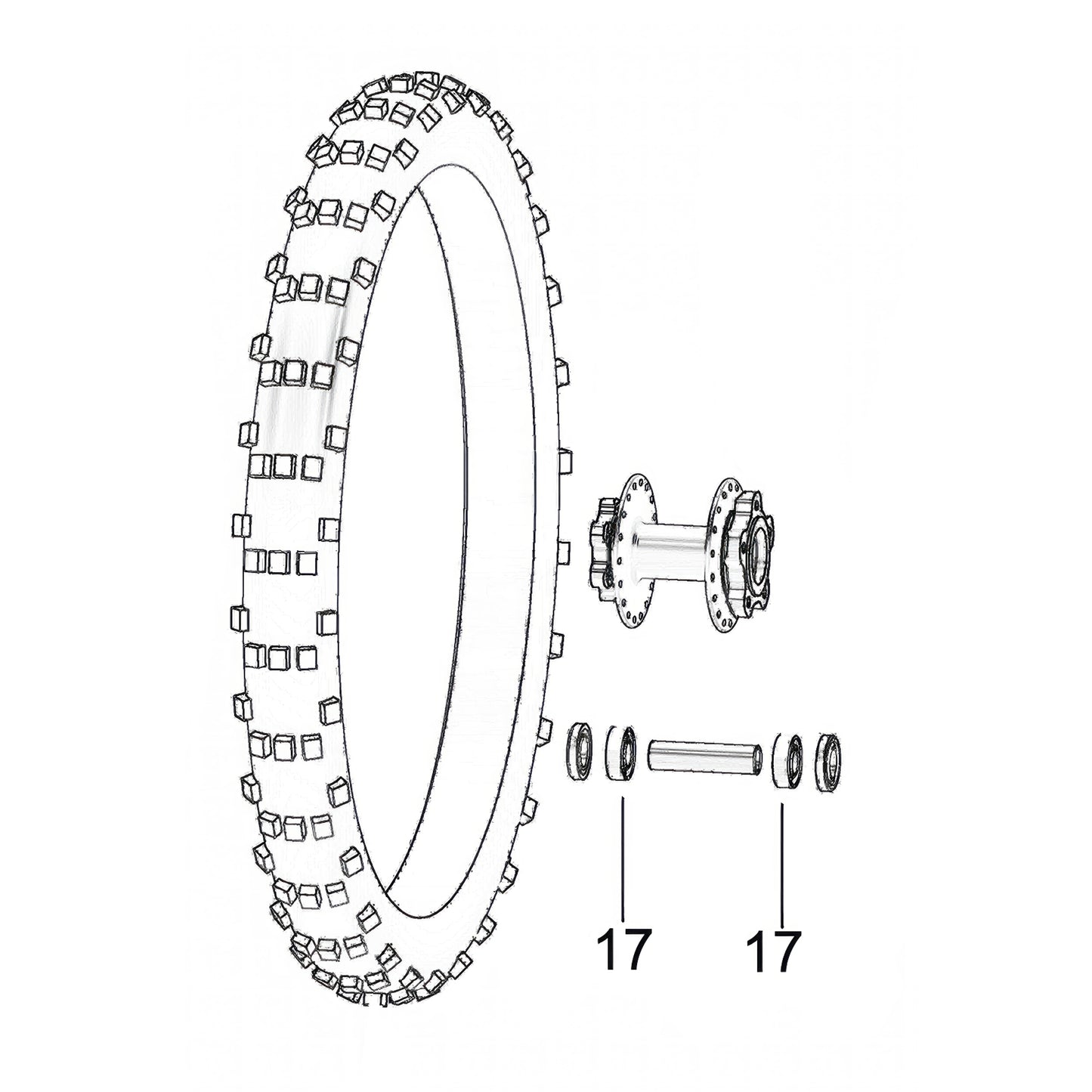 SKF / E-Moto Rear Wheel Bearing