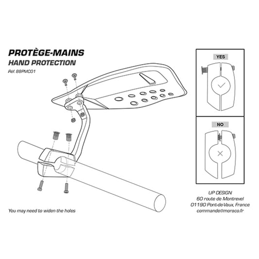 Protège-Mains UP Design Finition Carbone / Pour Sur-Ron, Talaria & E-Ride Pro
