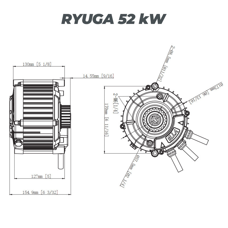 Moteur Haute Performance VTB (Beast 28kW ou Ryuga 52kW) / SUR-RON Light Bee, ERide Pro & Plus