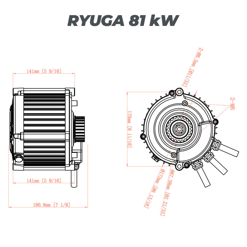 Moteur Haute Performance VTB (Beast 48kW ou Ryuga 81kW) / SUR-RON Ultra Bee
