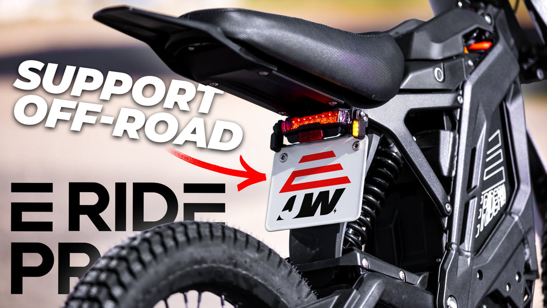 Tuto : Changer le support de plaque de sa E-Ride Pro & Arctic Leopard (Avant la casse !)