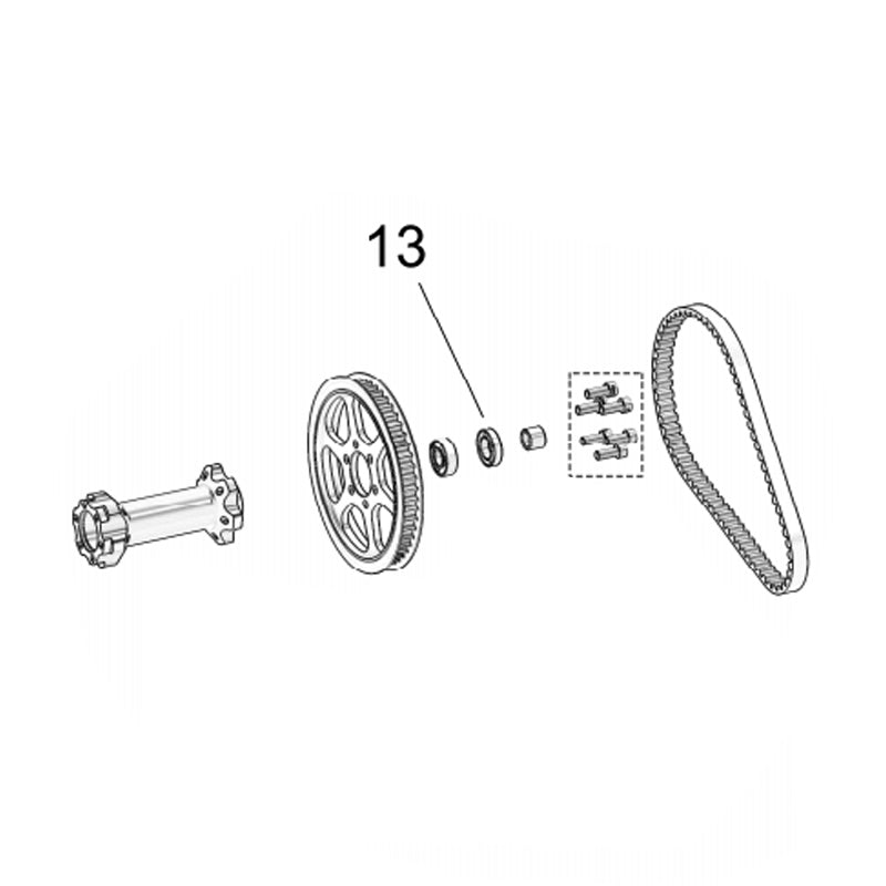 Pulley Bearing Oil Seal, Intermediate Axle / SUR-RON Light Bee