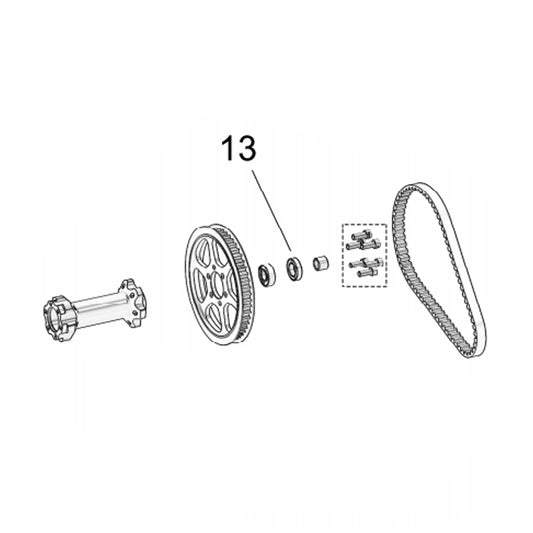 Pulley Bearing Oil Seal, Intermediate Axle / SUR-RON Light Bee