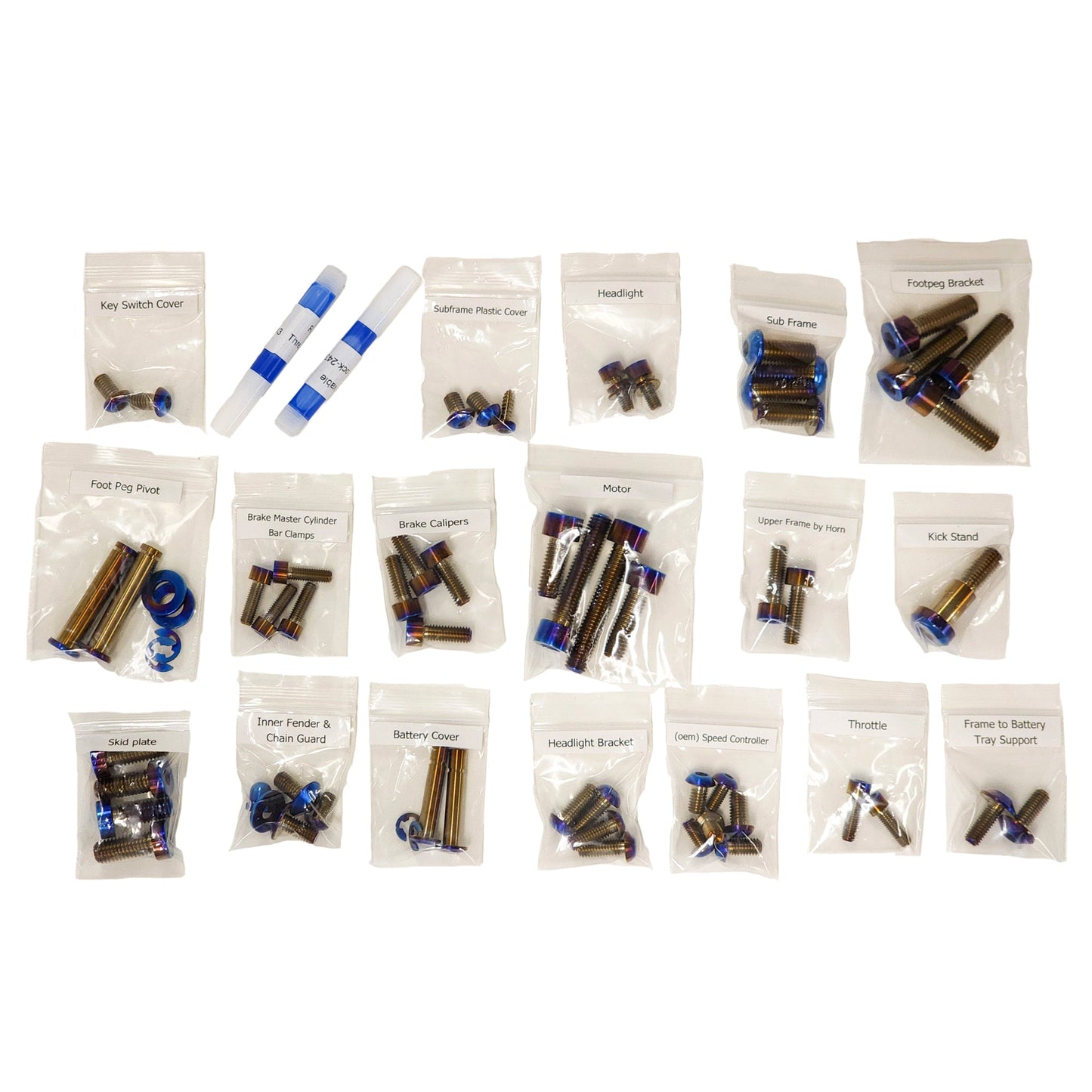 Titanium Screw Kit for WARP 9 / SUR-RON Light Bee Chassis
