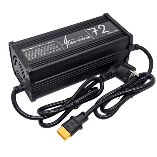 Chargeur Rapide Amperion 72V 15A (XT90) – Pour Batteries Custom