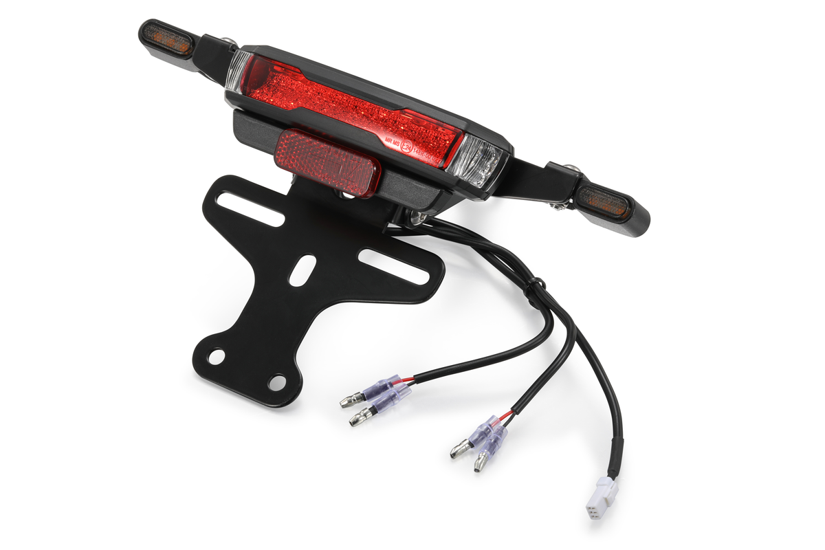 Support de plaque avec feu et clignotants seul, d'origine E-Ride Pro (SHE7034)