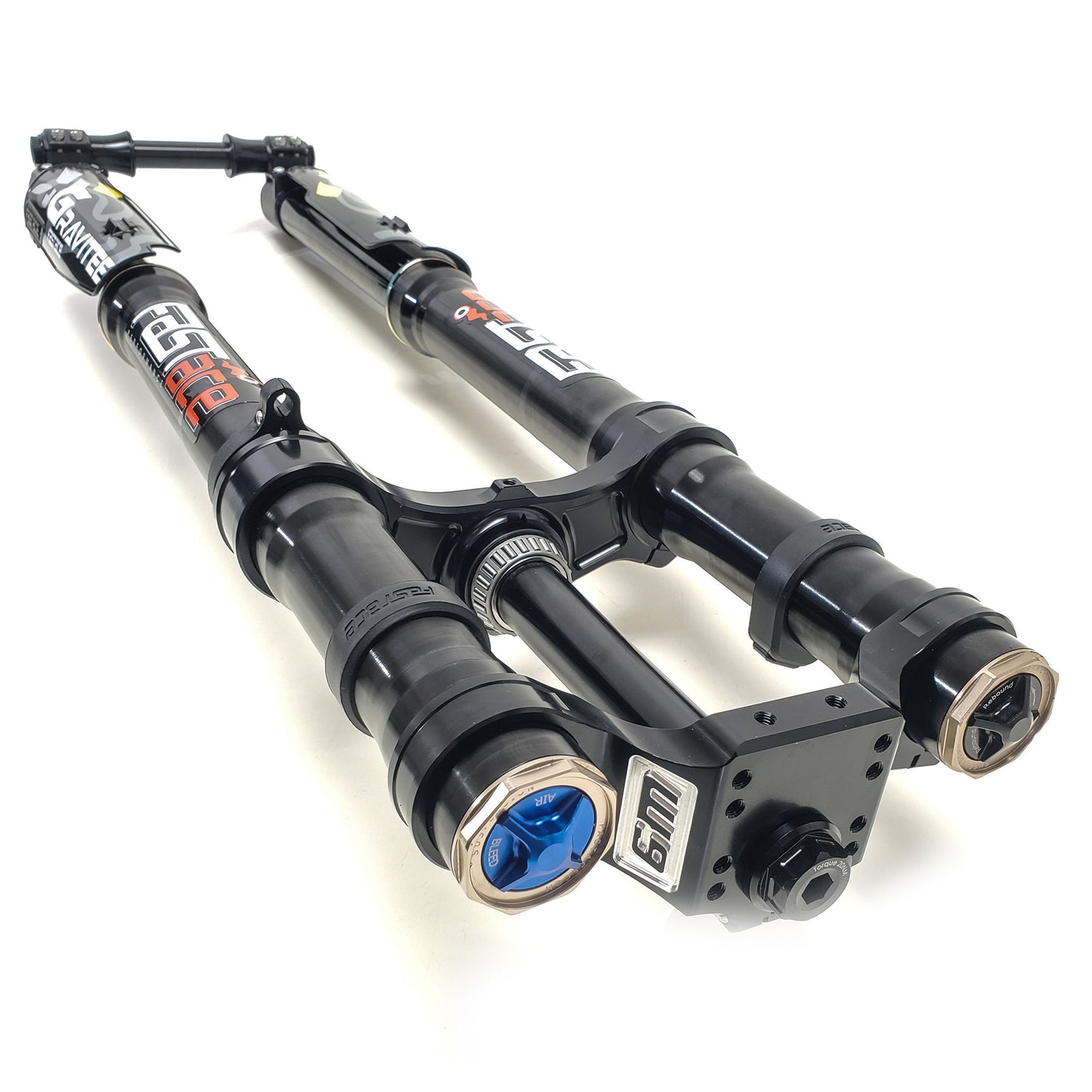 Kit Complet Fourche FastAce Gravitee Préparée Warp 9 & Tés Drop Crown / E-Moto