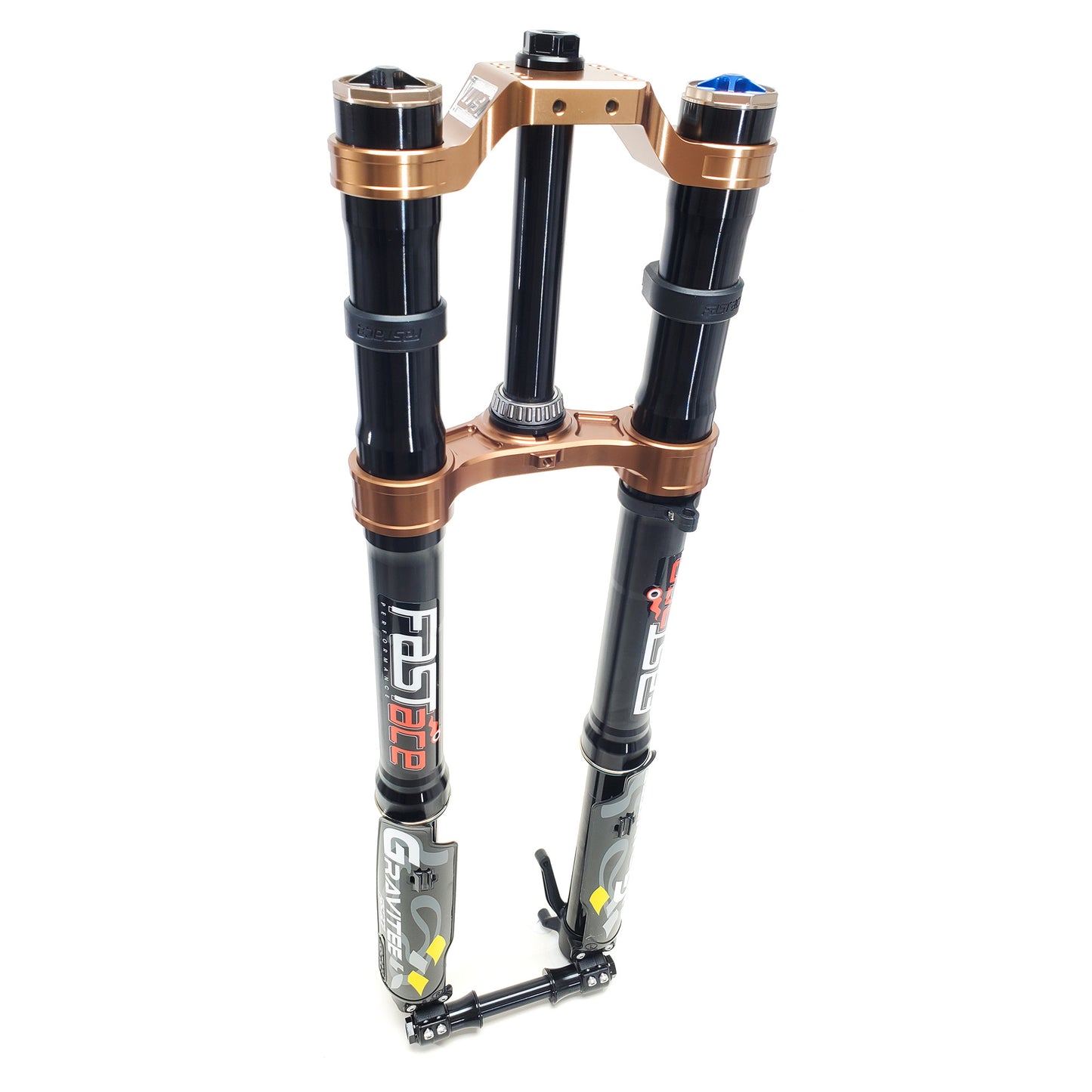 Kit Complet Fourche FastAce Gravitee Préparée Warp 9 & Tés Drop Crown / E-Moto