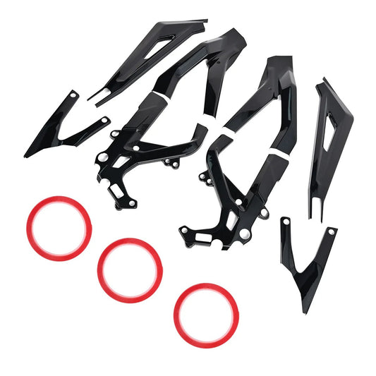Kit Complet de Protections de Cadre ABS Noir Brillant (8 Pièces) / SUR-RON Light Bee
