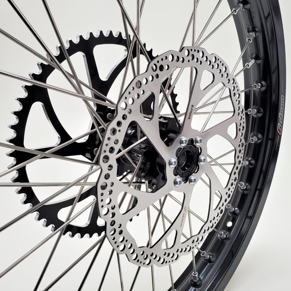 Paar 17" Supermotard-Räder WARP 9 / SUR-RON Light Bee und TALARIA Sting